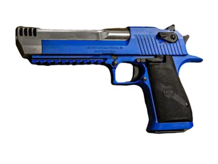 Magnum Research NRA Blue Desert Eagle Mark XIX Handgun .50 AE 7rd 6" Barrel  Hogue Grip Black Accents