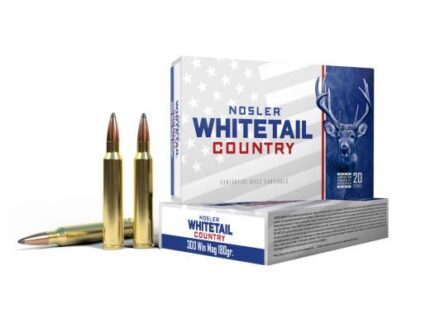 Nosler Whitetail Country Rifle Ammunition .300 Win Mag 180gr SP 20/ct