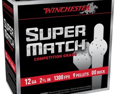 SUPER MATCH 12GA 2-3/4'' 9-PELLET 00 BUCK 25/BOX