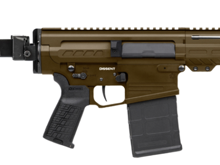 CMMG DISSENT MK3 8.6 BLACK OUT PISTOL 12.5" MIDNIGHT BRONZE W/ SB TACT FS1913A FLD BRACE