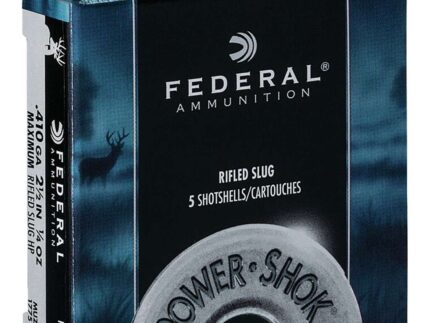 Federal Power-Shok Shotgun Ammo 410 ga. 2.5 in. 1/4 oz. HP Rifled Slug 5 rd.