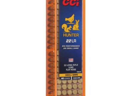 CCI Hunter Series Rimfire Ammunition .22 LR 40gr LFN 1235fps 100/ct