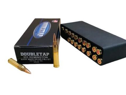 Double Tap M855 SS109 Rifle Ammunition .223 Rem 62gr FMJ BT 2950 fps 20/ct