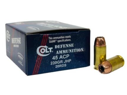 Double Tap Colt Defense Ammunition .45 Auto JHP 755 fps 20/ct