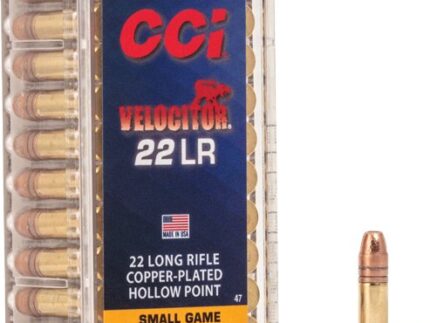 CCI VELOCITOR 22LR 40GR PLATED - HP 1435FPS 50RD 100BX/CS