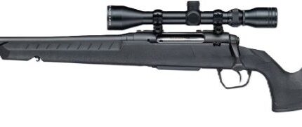 SAVAGE AXIS XP 22-250 20" LH - THREADED W/3-9X40 BLACK/BLACK